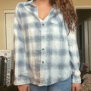 Plaid Button-Down Shirt